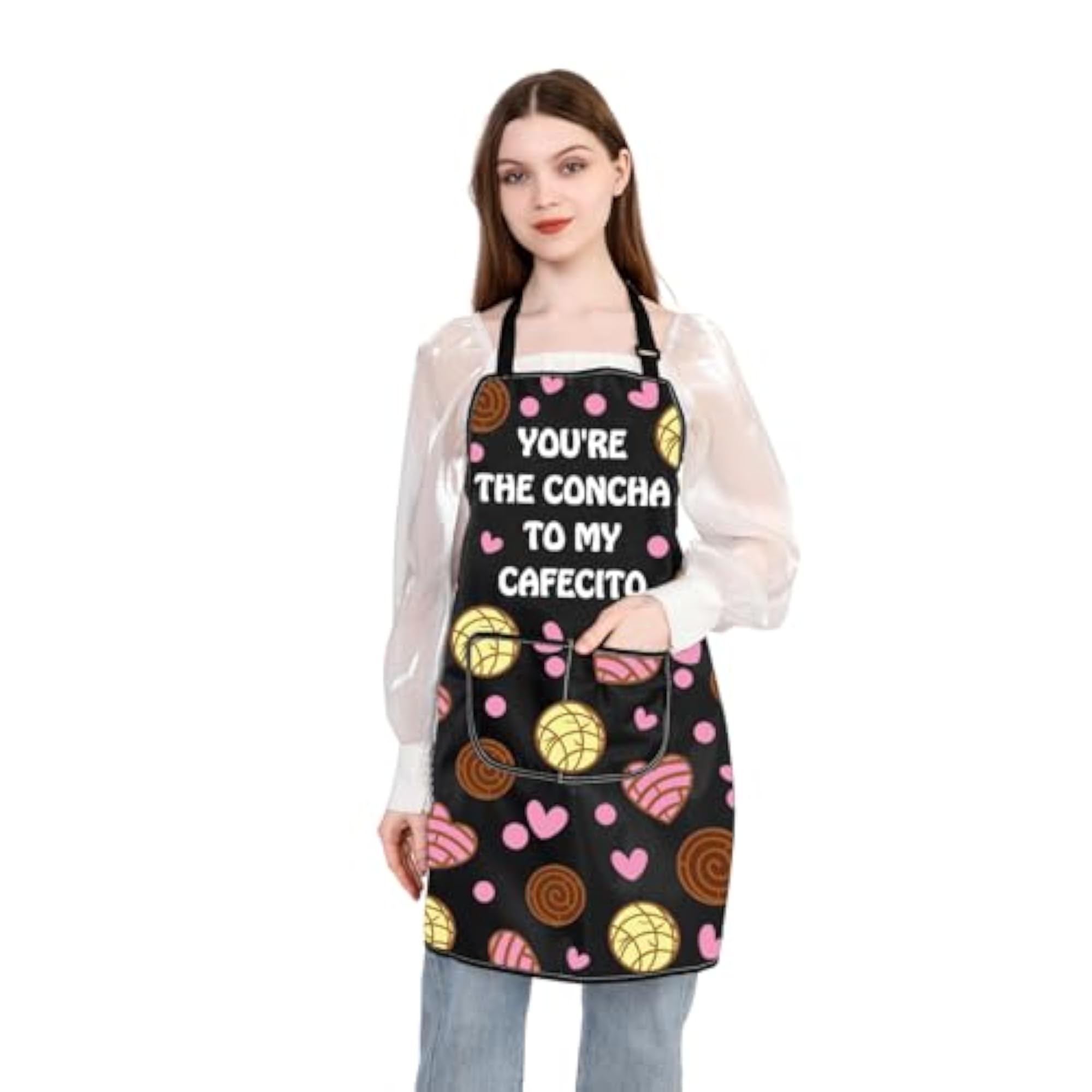 Cafecito Y Chisme Apron, Gift for Concha Lovers